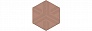 Kerama marazzi Декор Агуста розовый матовый 6x5,2x0,69