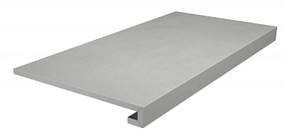 Kerama marazzi Ступень клееная Про Чементо серый матовый 33x60x0,9