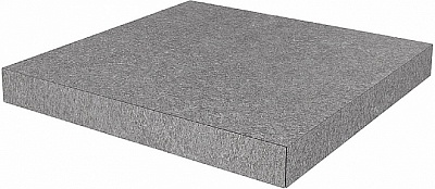 Kerama marazzi Ступень угловая клееная Роверелла пепельный 33x33x0,9