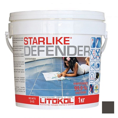 Kerama marazzi STARLIKE Defender C.240 Antracite/черный затирка антибактериальная (1кг) 