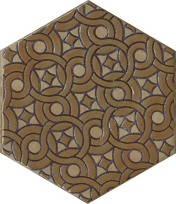 Kerama marazzi Декор Гроссето жёлтый 20x23,1x0,7