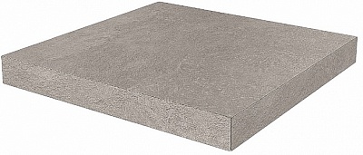 Kerama marazzi Ступень угловая клееная Про Стоун серый 33x33x0,9