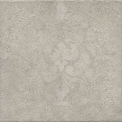 Kerama marazzi Керамогранит Хадду серый светлый матовый декорированный 40,2x40,2x0,8