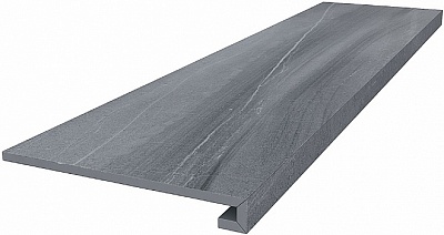 Kerama marazzi Ступень клееная Роверелла серый 33x119,5x0,9