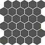 Kerama marazzi Мозаика Агуста серый темный натуральный 29,7x29,8x0,69 из 30 частей (5,2х6)