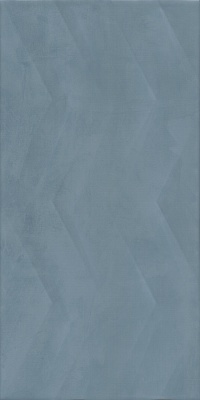 Kerama marazzi Плитка Онда структура синий матовый обрезной 30x60x1