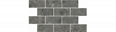 Kerama marazzi Декор Чеппо ди Гре мозаичный антрацит матовый обрезной 34,6x20x0,9