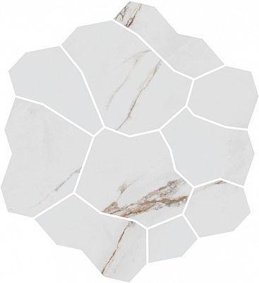 Kerama marazzi Декор Марсель наборный белый матовый обрезной 31,5x34,2x0,9
