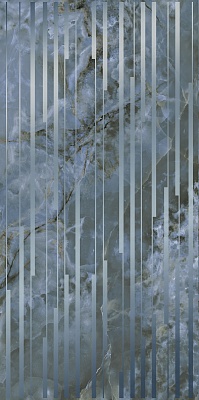 Kerama marazzi Декор Сен-Тропе синий глянцевый обрезной 60x119,5x0,9