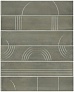 Kerama marazzi Панно Мажорель зелёный глянцевый (из 6 частей 6х28,5) 36x28,5x1