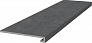 Kerama marazzi Ступень фронтальная клееная Касабланка HP антрацит матовый обрезной 33x119,5x0,9