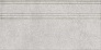 Kerama marazzi Плинтус Догана серый светлый матовый обрезной 20x40x1,6