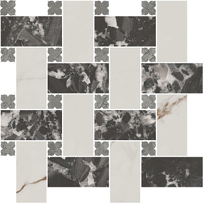 Kerama marazzi Декор Риальто 3 наборный матовый 43,5x43,5x0,9