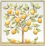 Kerama marazzi Декор Капри Лимонное дерево 20х20 