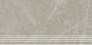 Kerama marazzi Ступень фронтальная Эстерель серый светлый матовый обрезной 30x60x0,9