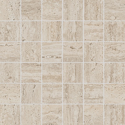 Kerama marazzi Декор Про Травертин мозаичный бежевый светлый матовый обрезной 30x30x0,9
