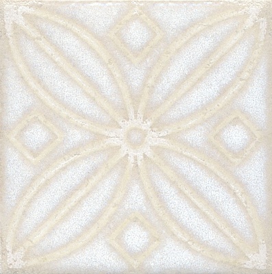 Kerama marazzi STG\B402\1266 Вставка Амальфи орнамент белый 9,9х9,9