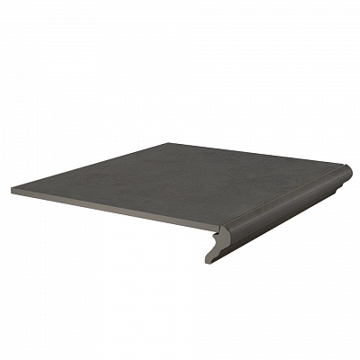 Kerama marazzi Ступень фронтальная Хадду серый тёмный матовый 40,2x34x0,8