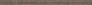 Kerama marazzi LSA005 Бордюр Орсэ коричневый структура 3,4х40