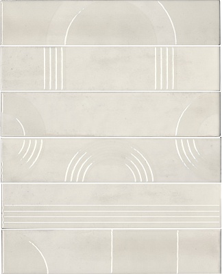 Kerama marazzi Панно Мажорель белый глянцевый (из 6 частей 6х28,5) 36x28,5x1