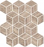 Kerama marazzi Декор Про Травертин мозаичный бежевый тёмный матовый обрезной 34,5x37x0,9