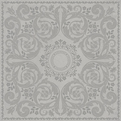 Kerama marazzi Декор Риальто 2 серый матовый обрезной 80x80x0,9