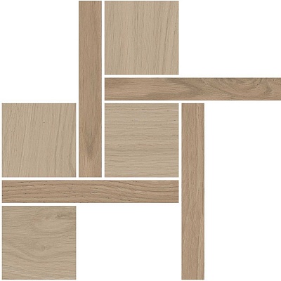 Kerama marazzi Декор Альберони 1 наборный бежевый матовый обрезной 27,5x27,5x0,9
