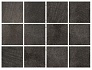 Kerama marazzi 1222T Плитка Караоке чёрный, полотно 30х40 из 12 частей 9,9х9,9