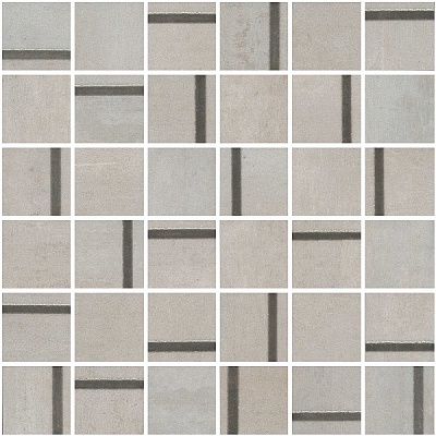 Kerama marazzi Декор Гварди 1 мозаичный серый светлый матовый обрезной 30x30x0,9 из 36 частей 4,8х4,8