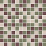 Kerama marazzi Декор Темари мозаичный микс зелёный, бордовый, бежевый светлый матовый 29,8x29,8x0,35