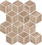 Kerama marazzi Декор Про Травертин мозаичный коричневый светлый матовый обрезной 34,5x37x0,9
