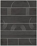 Kerama marazzi Панно Мажорель чёрный глянцевый (из 6 частей 6х28,5) 36x28,5x1