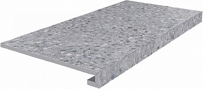 Kerama marazzi Ступень клееная Терраццо серый 33x60x0,9