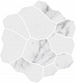 Kerama marazzi Декор Марсель наборный белый глянцевый обрезной 31,5x34,2x0,9