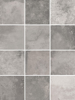 Kerama marazzi Керамогранит Спартель серый матовый 29,8х39,8x0,7 из 12 частей 9,8x9,8