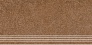 Kerama marazzi Ступень фронтальная Руссильон коричневый матовый обрезной 30x60x0,9