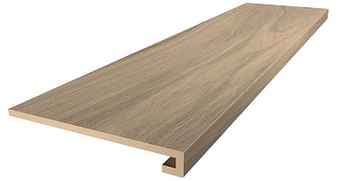 Kerama marazzi Ступень Монтиони бежевый тёмный матовый обрезной 33x119,5x0,9