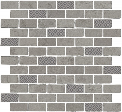 Kerama marazzi Декор Про Лаймстоун Антика 3 мозаичный серый матовый 32x30x0,9
