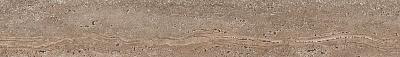 Kerama marazzi Плинтус Про Травертин коричневый светлый матовый обрезной 60x9,5x0,9