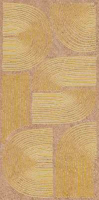 Kerama marazzi Декор Руссильон оранжевый светлый матовый обрезной 30x60x0,9