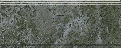Kerama marazzi Бордюр Серенада зелёный глянцевый обрезной 30x12x1,3