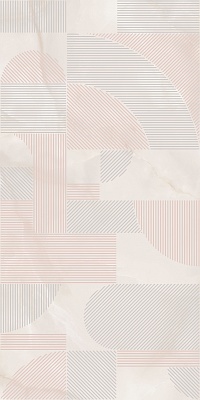 Kerama marazzi Декор Сен-Тропе розовый светлый глянцевый обрезной 60x119,5x0,9