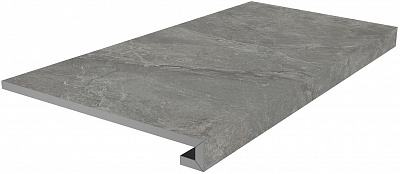 Kerama marazzi Ступень клеёная Риальто серый тёмный матовый 33x80x0,9
