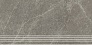 Kerama marazzi Ступень фронтальная Эстерель серый матовый обрезной 30x60x0,9