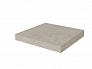 Kerama marazzi Ступень угловая клееная Касабланка HP серый светлый матовый обрезной 33x33x0,9