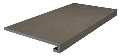 Kerama marazzi Ступень клееная Про Чементо коричневый тёмный матовый 33x60x0,9