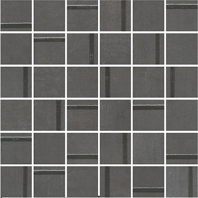 Kerama marazzi Декор Гварди 1 мозаичный антрацит матовый обрезной 30x30x0,9 из 36 частей 4,8х4,8