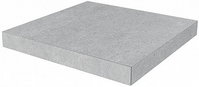 Kerama marazzi Ступень угловая клееная Фондамента пепельный светлый 33x33x0,9