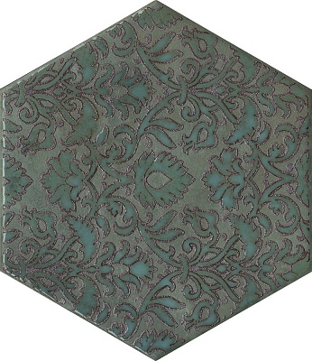 Kerama marazzi Декор Гроссето зелёный 20x23,1x0,7