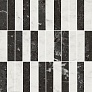 Kerama marazzi Декор Тубкаль мозаичный микс чёрный белый глянцевый обрезной 30x30x0,9